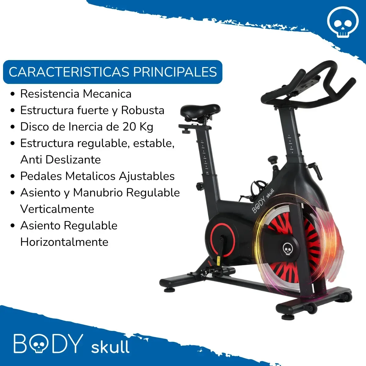 BICI SPINING BODY PROFESIONAL SOPORTA 200 KG USUSARIO