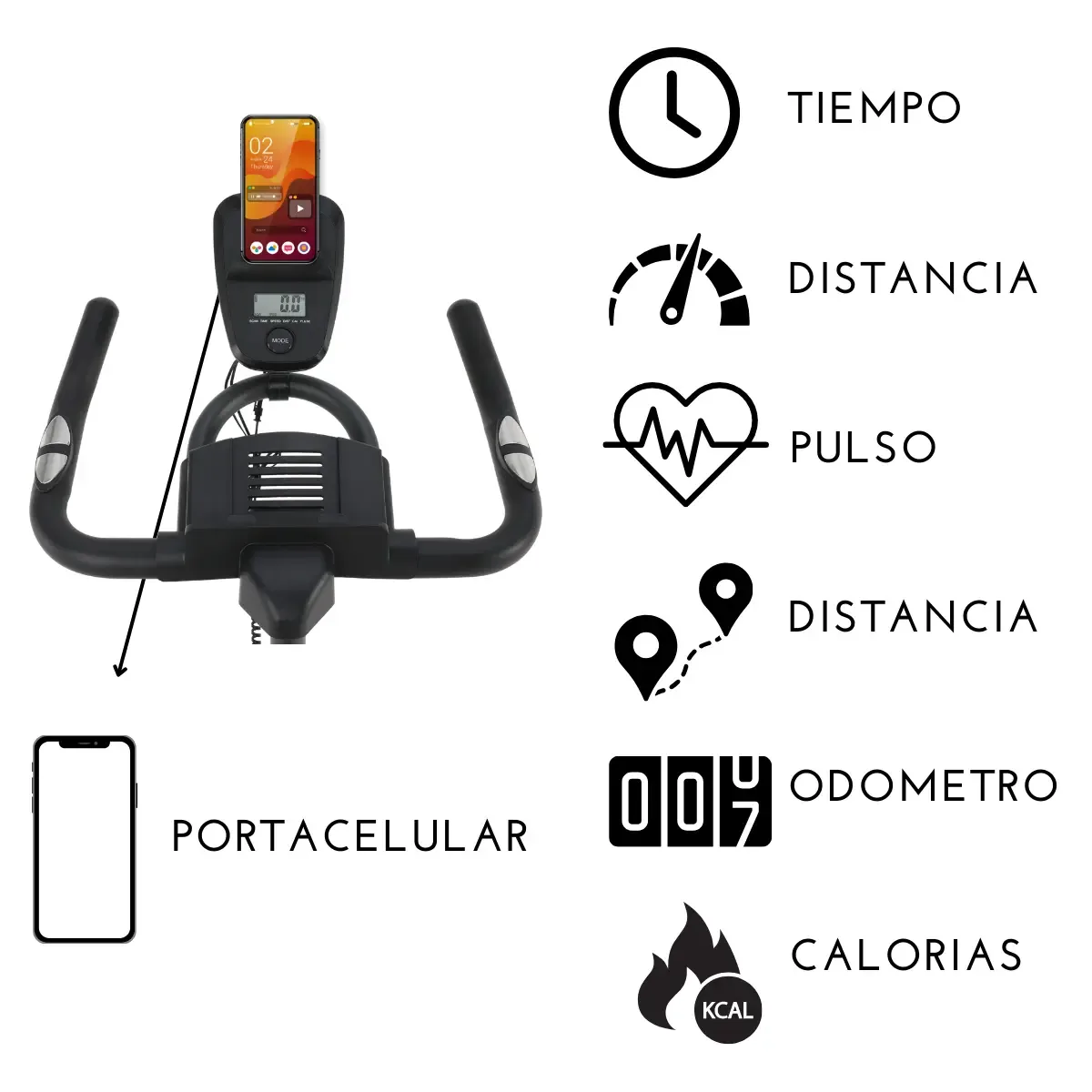 BICICLETA SPINING BODY ESTRUCTURA EN Y CON AMORTIGUACION