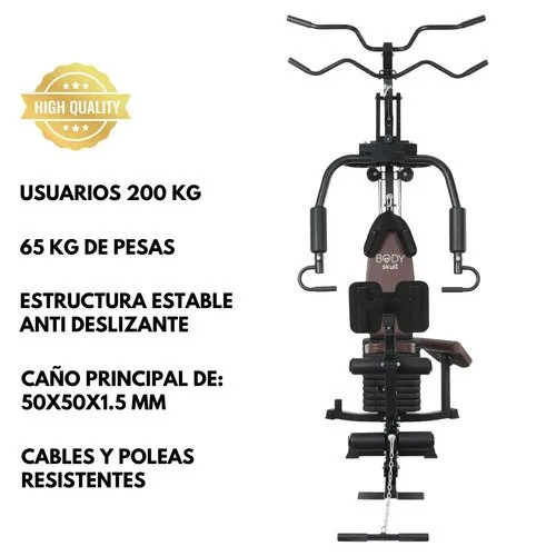 MULTIGIMNASIO BODY CON PRENSA +DOMINADA, foto 4