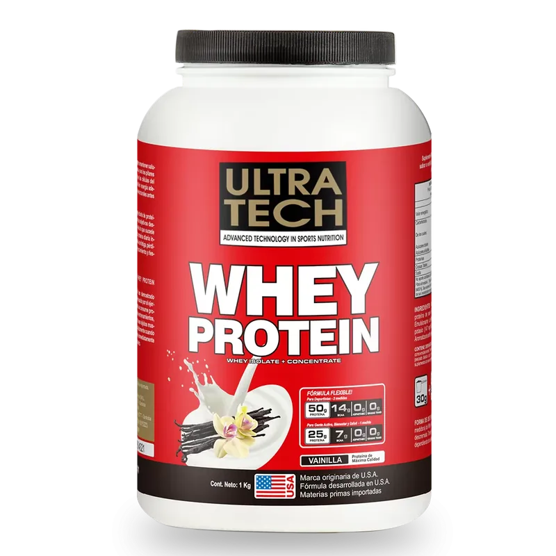 Proteina en polvo Ultra Tech 907 GR, foto oficial de Ultra Tech